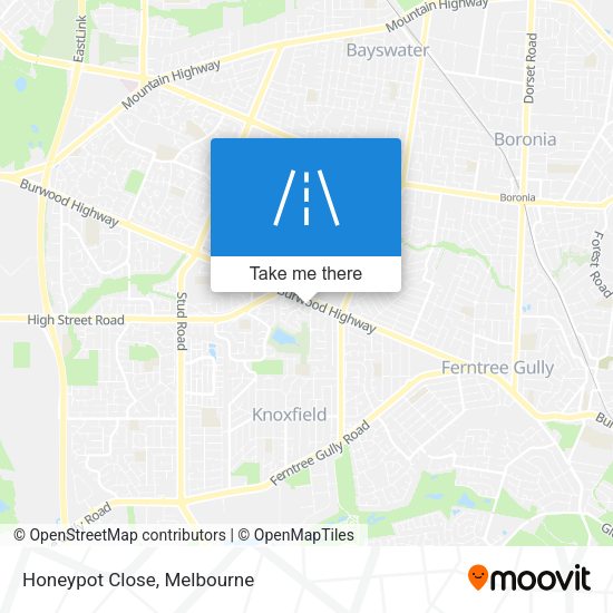 Honeypot Close map