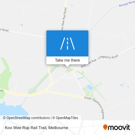 Koo Wee Rup Rail Trail map
