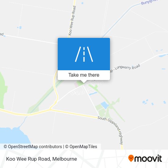 Koo Wee Rup Road map