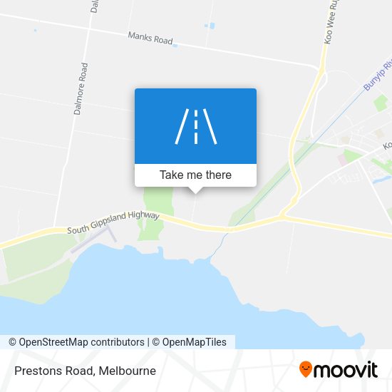 Prestons Road map