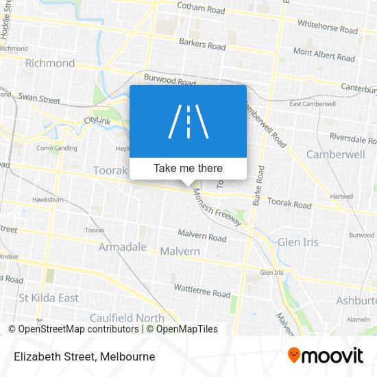 Elizabeth Street map