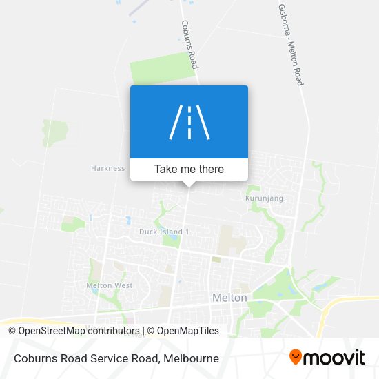 Coburns Road Service Road map