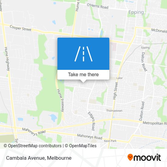 Cambala Avenue map