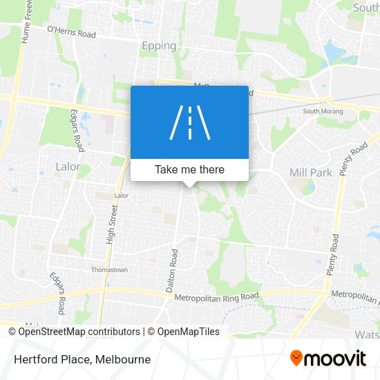 Hertford Place map