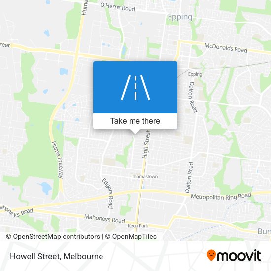 Howell Street map