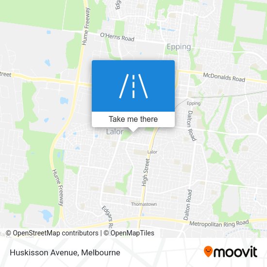 Huskisson Avenue map