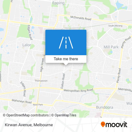 Kirwan Avenue map