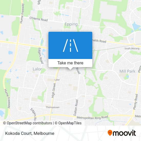 Kokoda Court map