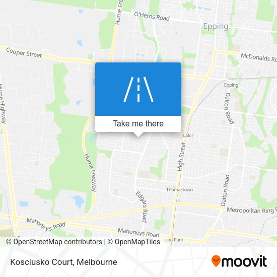 Kosciusko Court map