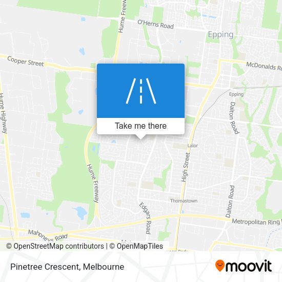 Pinetree Crescent map