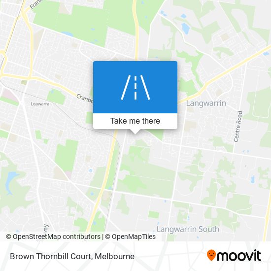 Brown Thornbill Court map