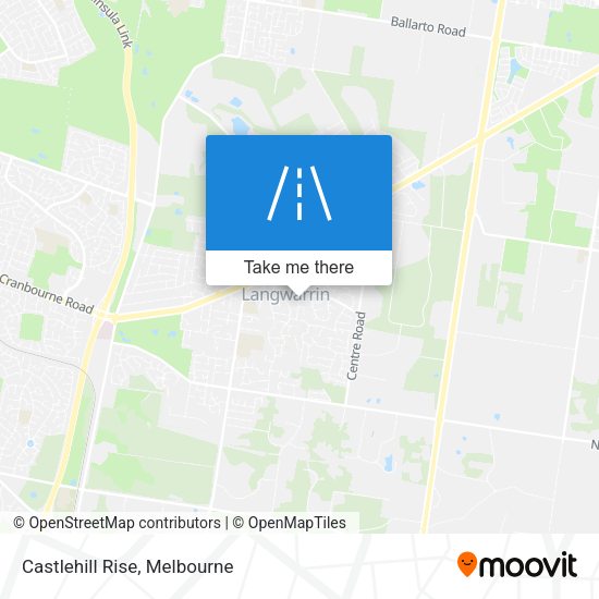 Castlehill Rise map