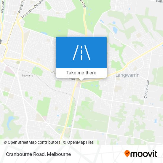 Mapa Cranbourne Road