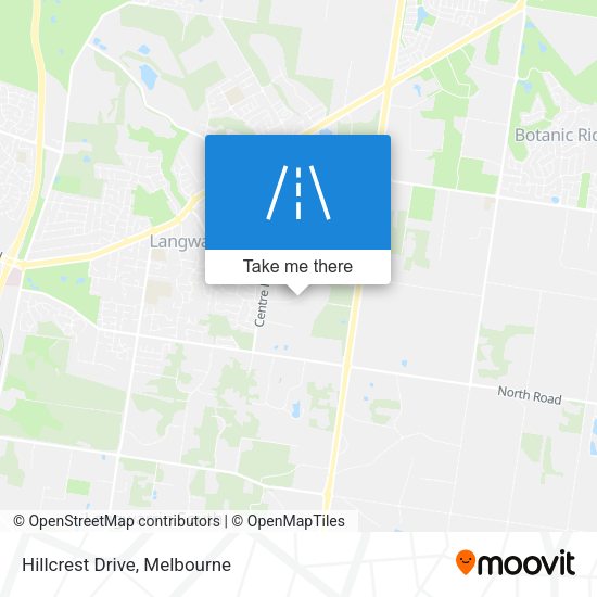 Hillcrest Drive map