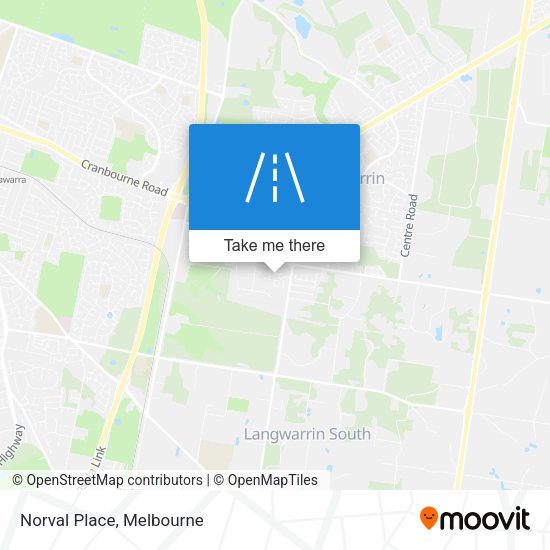 Norval Place map
