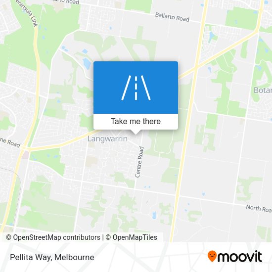 Pellita Way map