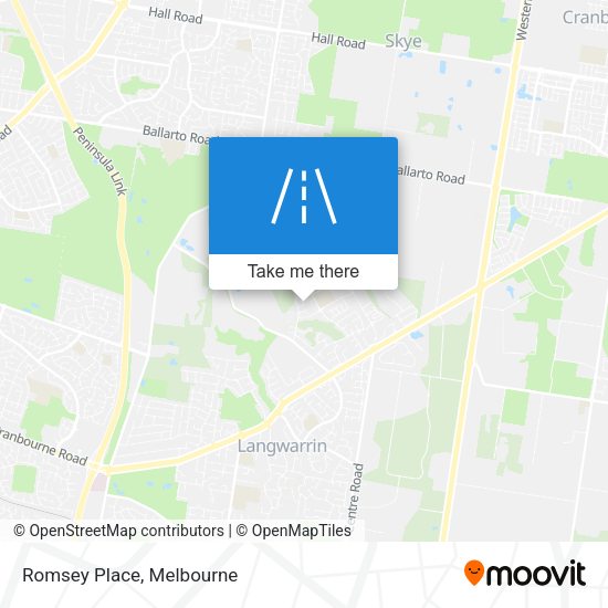Romsey Place map