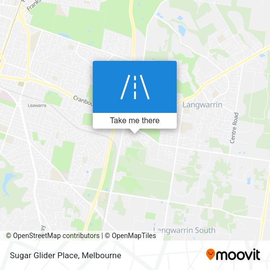 Sugar Glider Place map