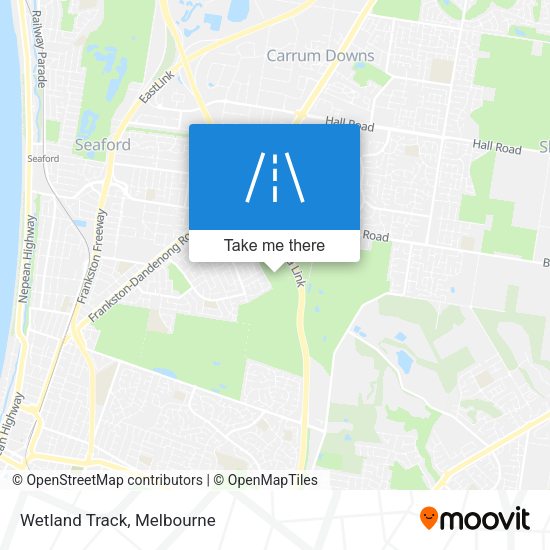 Wetland Track map