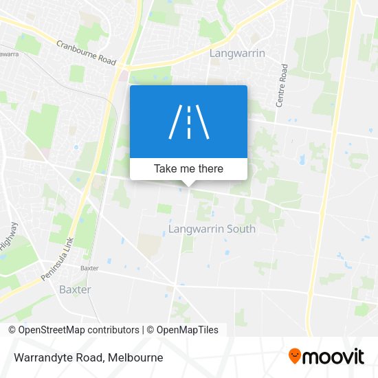 Warrandyte Road map
