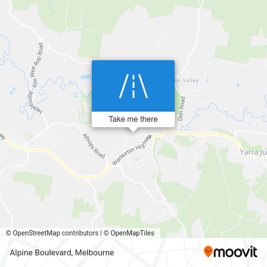 Alpine Boulevard map