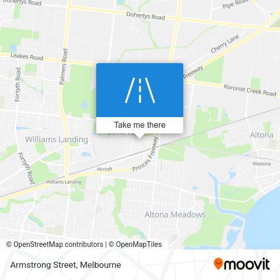 Armstrong Street map