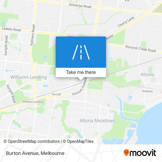 Burton Avenue map