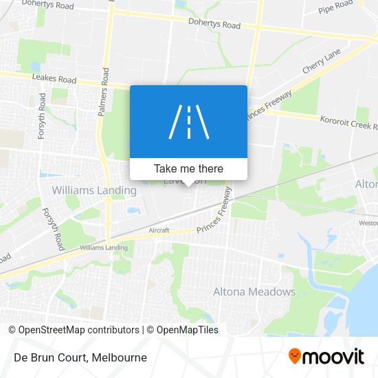 De Brun Court map