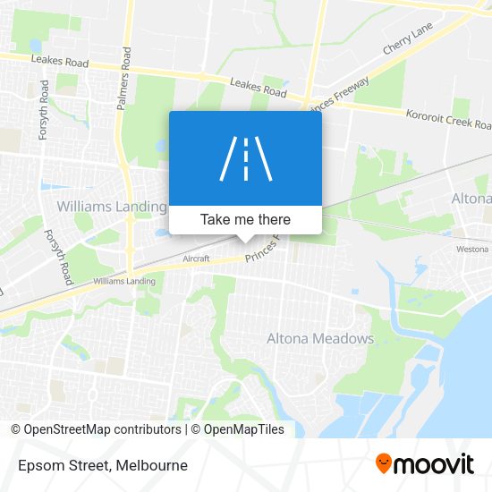 Epsom Street map