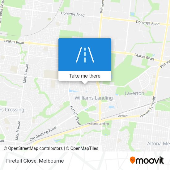 Firetail Close map