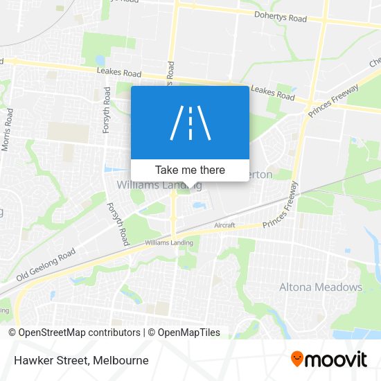 Hawker Street map