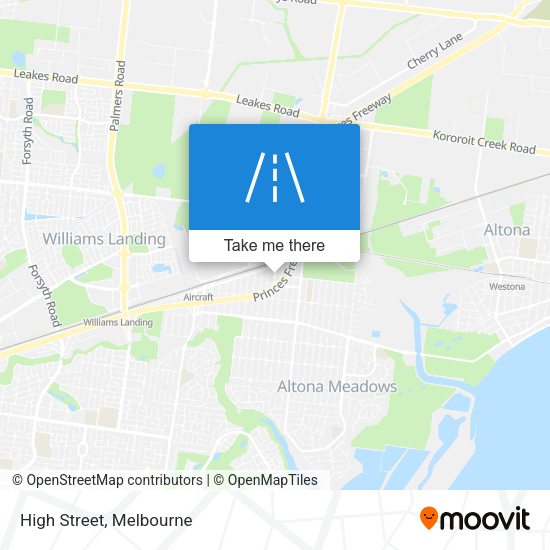 High Street map