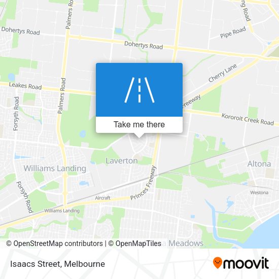 Isaacs Street map