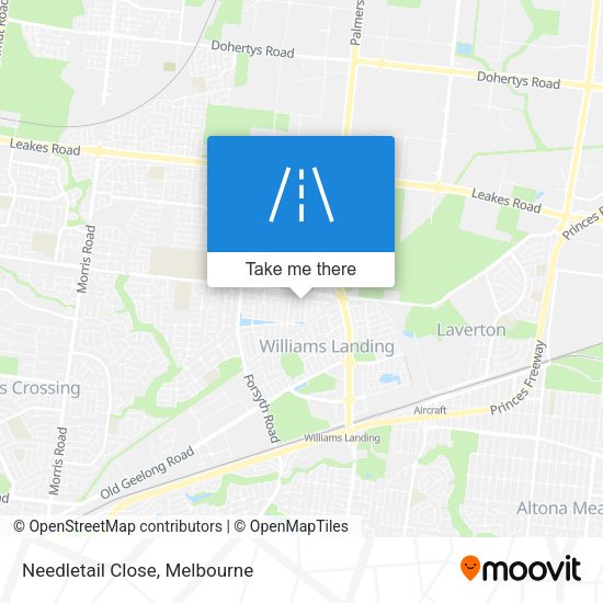 Needletail Close map