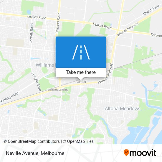 Neville Avenue map