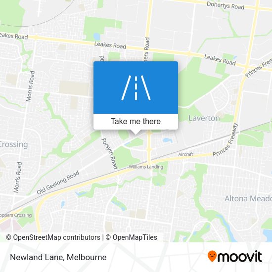 Newland Lane map