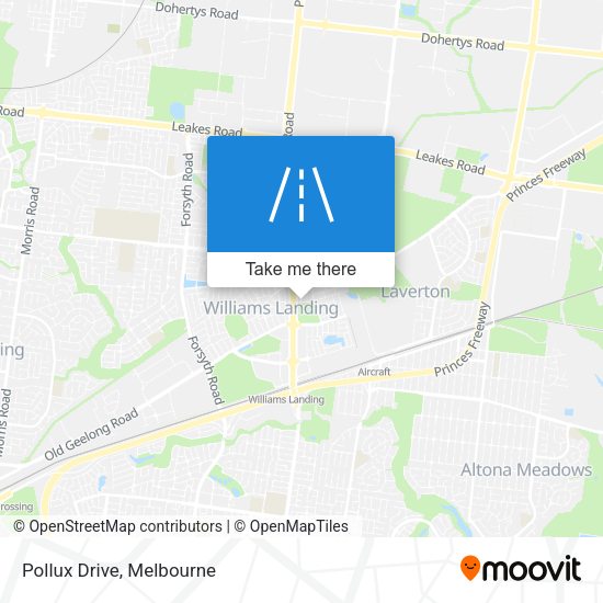 Pollux Drive map