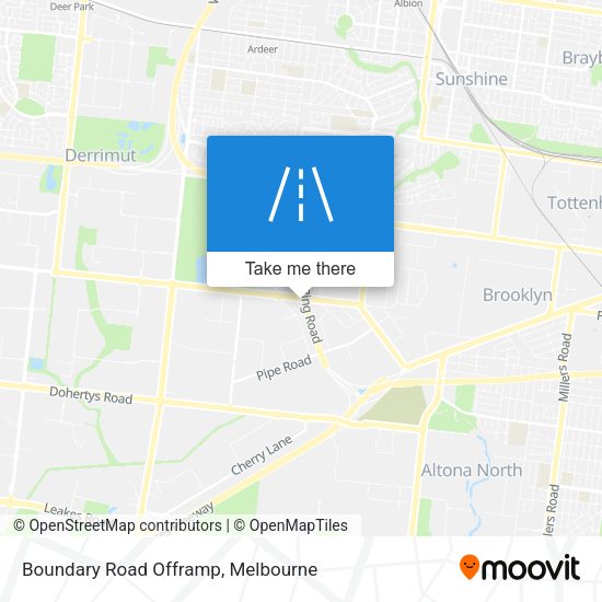 Boundary Road Offramp map