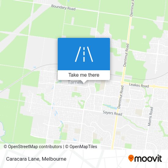Caracara Lane map
