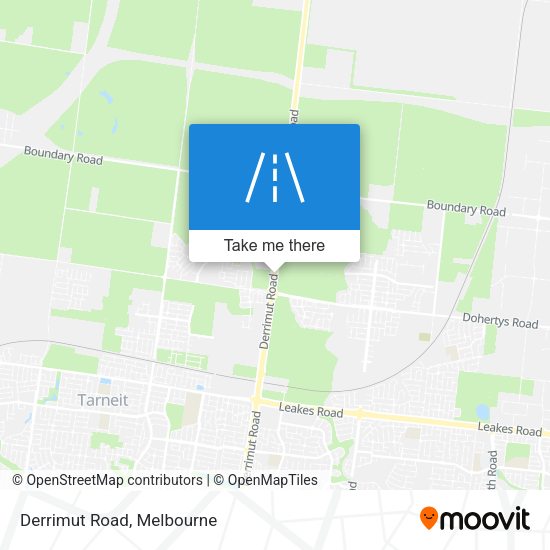 Derrimut Road map
