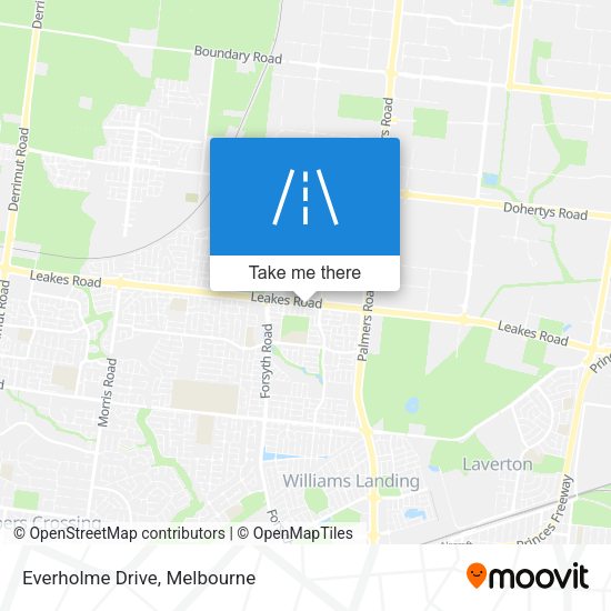 Everholme Drive map