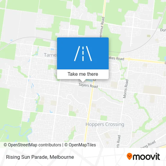 Mapa Rising Sun Parade