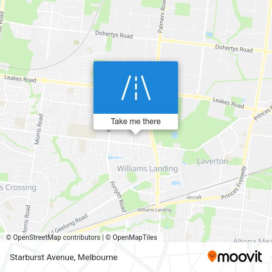 Starburst Avenue map