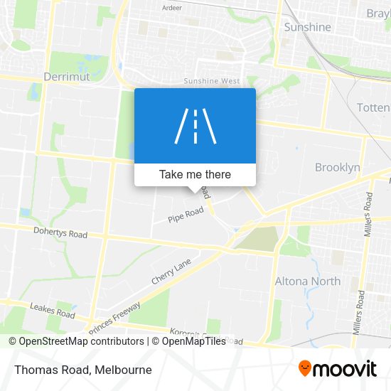 Thomas Road map