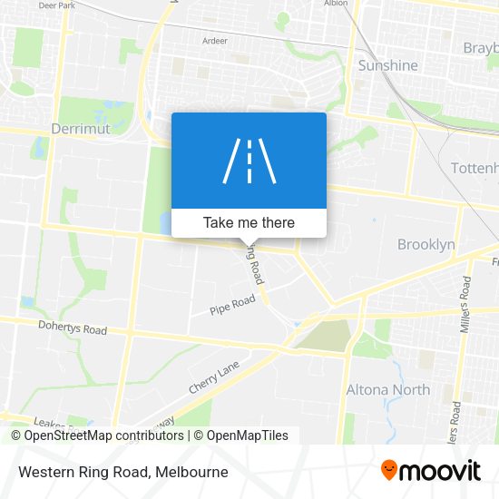 Western Ring Road map