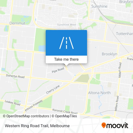 Western Ring Road Trail map