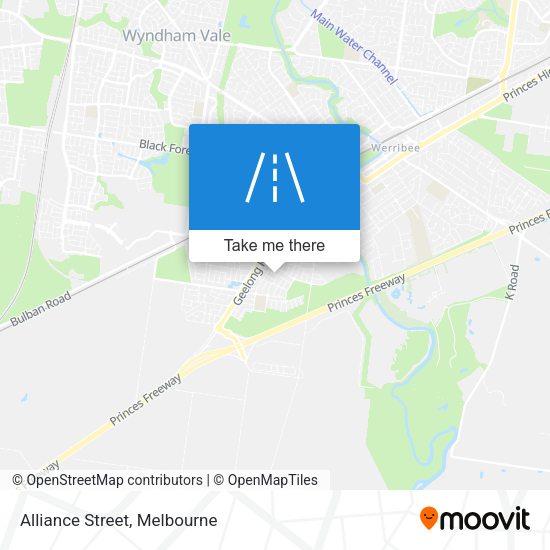 Alliance Street map
