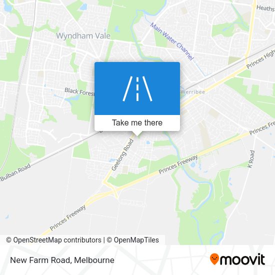 New Farm Road map