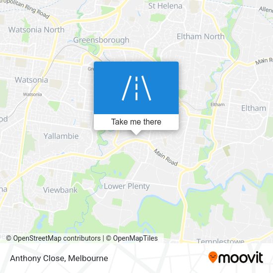 Anthony Close map