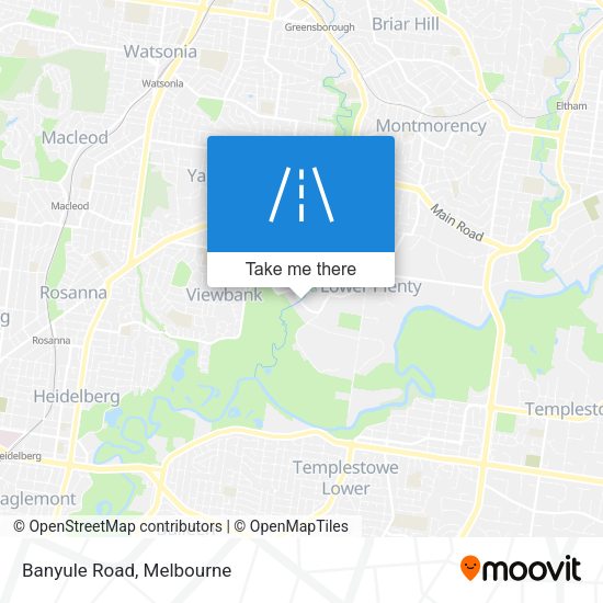 Banyule Road map